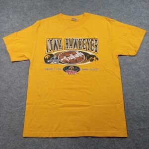 Iowa Hawkeyes Shirt Mens Large Gold NCAA College Football Outback Bowl 2006